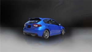 Subaru Impreza Performance Exhaust - Dual Rear Exit - CORSA Performance - Sport Cat-Back with Twin 3.5in. Polished Pro-Series Tips - Polished - `08-`14